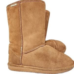 BEARPAW 608 W Emma Short Hickory Womens Casual Boots Size 8 M Brown